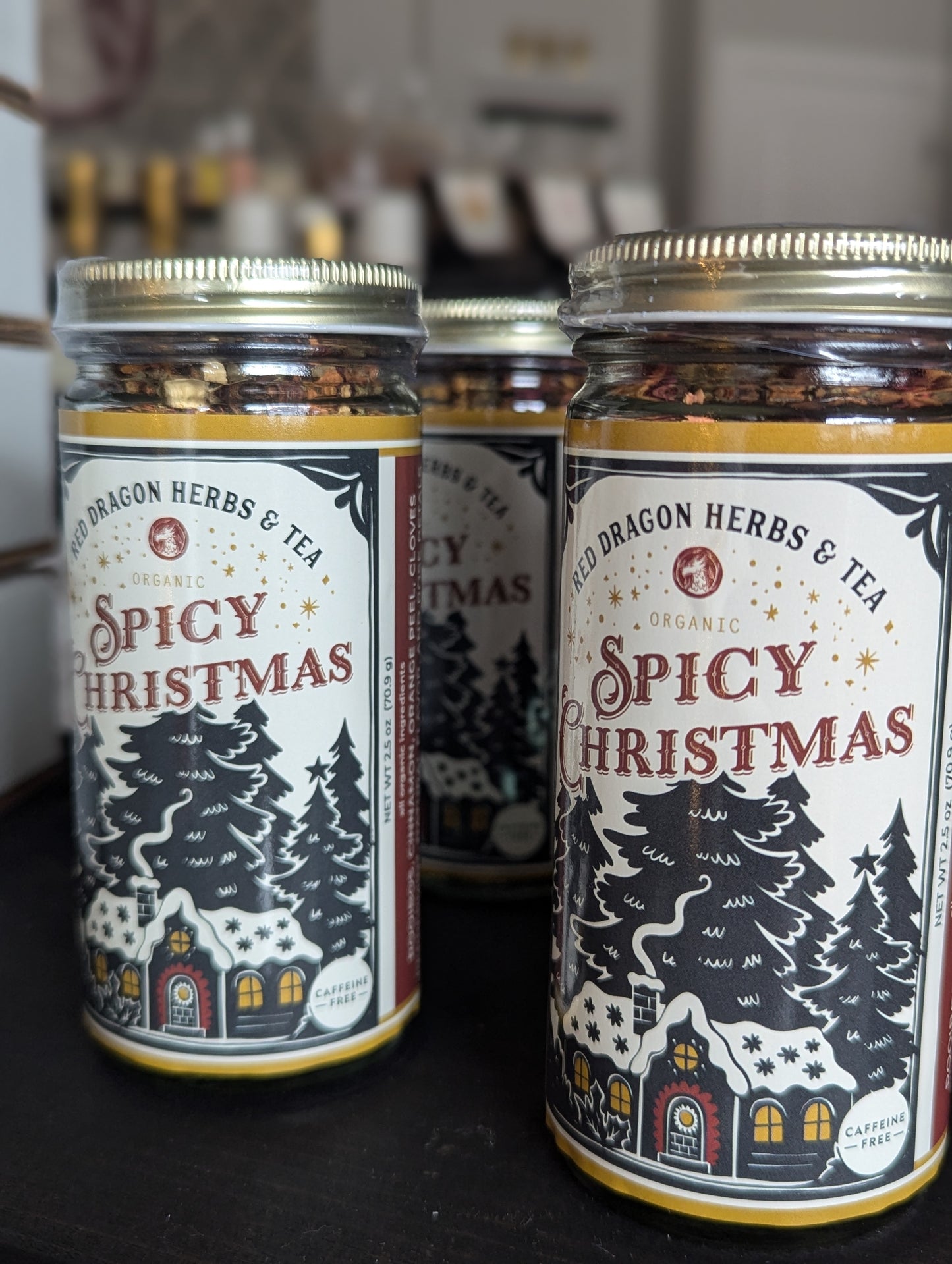 Organic Spicy Christmas Tea Jar